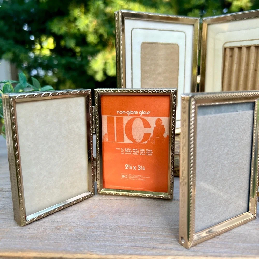 Vintage Mini Gold Frames | Set of 4
